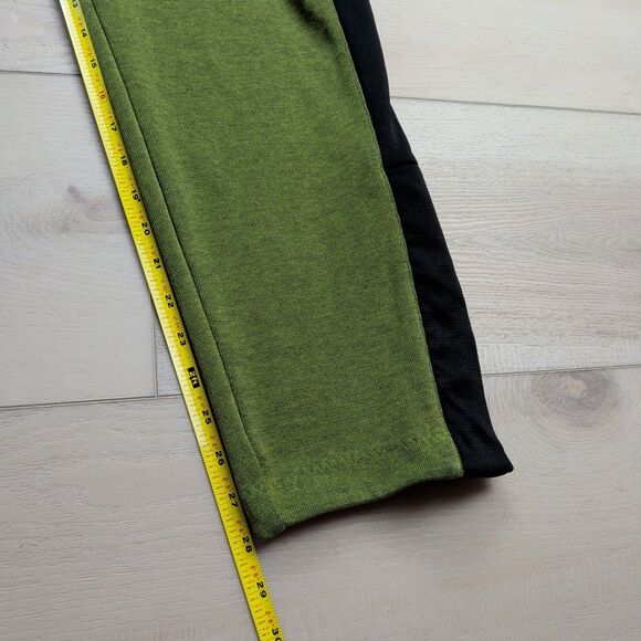 Adidas Basketball Club Pants Mens Large Green Knit Sweatpants Snap Ankle - Picture 13 of 16